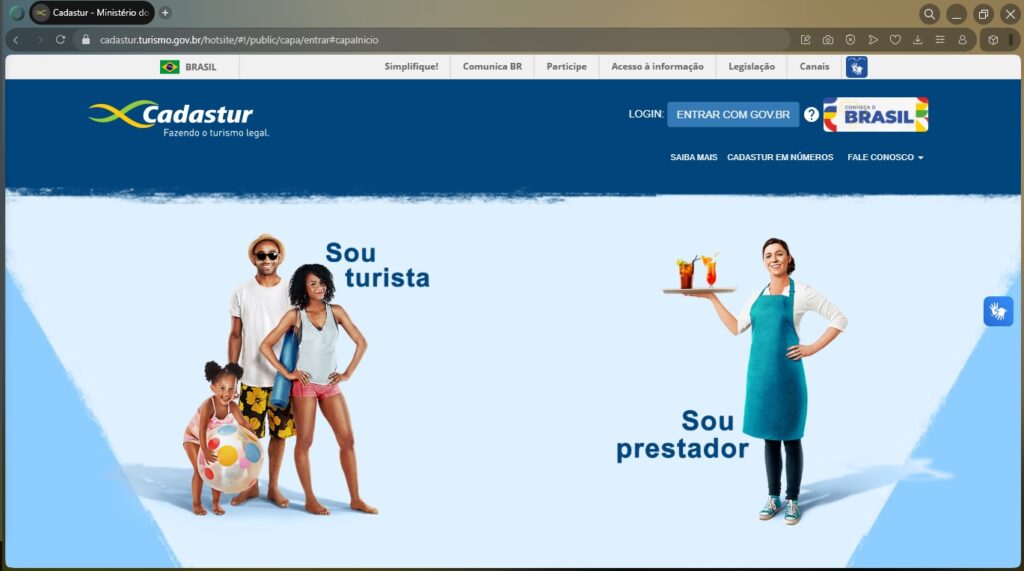 site do cadastur